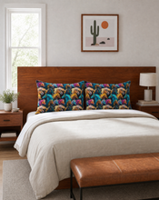Load image into Gallery viewer, Baha Ranch Colorful Horses Pillowcase Made in America
