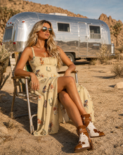 Load image into Gallery viewer, Baha Ranch Floral Horse Western Country Girl High Waist Sun Dress

