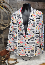 Load image into Gallery viewer, Yeehaw Cowboy Vegas Mens Western Blazer
