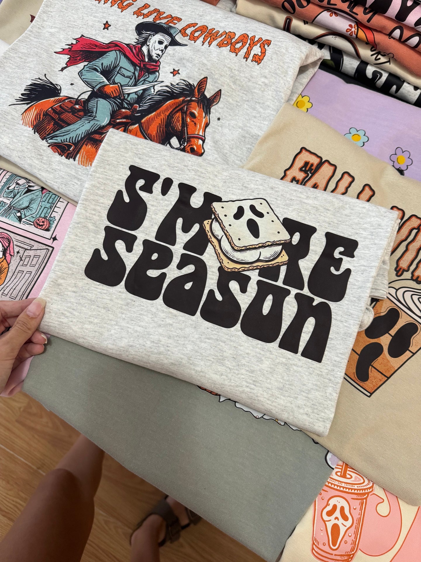 S'more season tee & sweatshirt