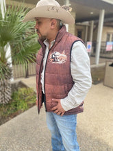 Load image into Gallery viewer, Cowboy in Desert Men's Puffy Vest
