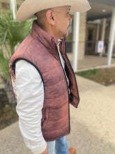 Load image into Gallery viewer, Cowboy in Desert Men's Puffy Vest
