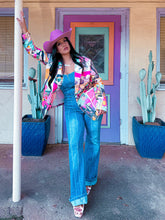 Load image into Gallery viewer, Baha Ranch Retro Pop Western Collage Blazer
