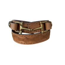 Load image into Gallery viewer, The Western + Co. Snaffle Bit Belt in Saddle

