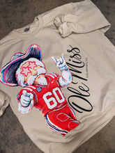Load image into Gallery viewer, OVERSIZED PRINT rocking delulu ole miss sand crewneck
