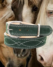 Load image into Gallery viewer, The Gunslinger Belt in Forest Green
