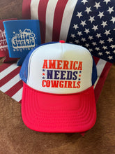 Load image into Gallery viewer, America Needs Cowgirls Trucker Hat

