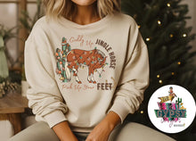 Load image into Gallery viewer, Giddy Up Jingle Horse Sweatshirt
