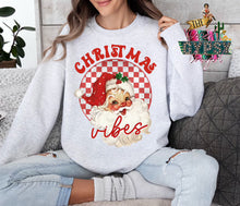 Load image into Gallery viewer, Christmas Vibes Santa Sweatshirt
