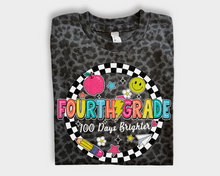 Load image into Gallery viewer, 100 Days Brighter Leopard Tee - Youth
