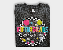 Load image into Gallery viewer, 100 Days Brighter Leopard Tee - Youth
