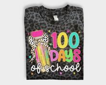 Load image into Gallery viewer, 100 Days Brighter Leopard Tee - Youth
