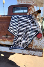 Load image into Gallery viewer, DS SMALL Black Checkered Out Wild Rag/ Scarf
