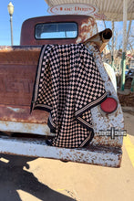 Load image into Gallery viewer, DS SMALL Tan Checkered Out Wild Rag/ Scarf
