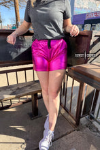Load image into Gallery viewer, Pink Metallic Shorts
