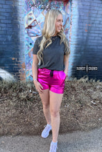 Load image into Gallery viewer, Pink Metallic Shorts
