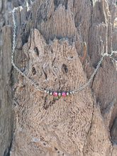 Load image into Gallery viewer, Authentic Pink Dahlia Beaded Chain Necklace
