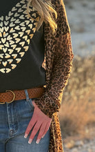 Load image into Gallery viewer, Tiny Hearts in Gold Foil Tee
