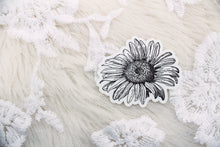 Load image into Gallery viewer, B &amp; W Sunflower  - Sticker
