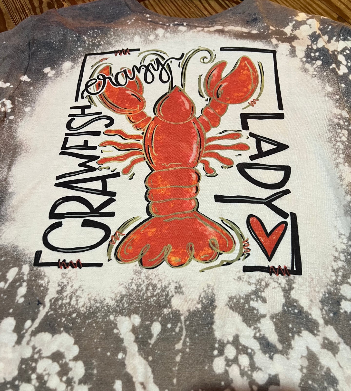 Crazy Crawfish Lady Tee
