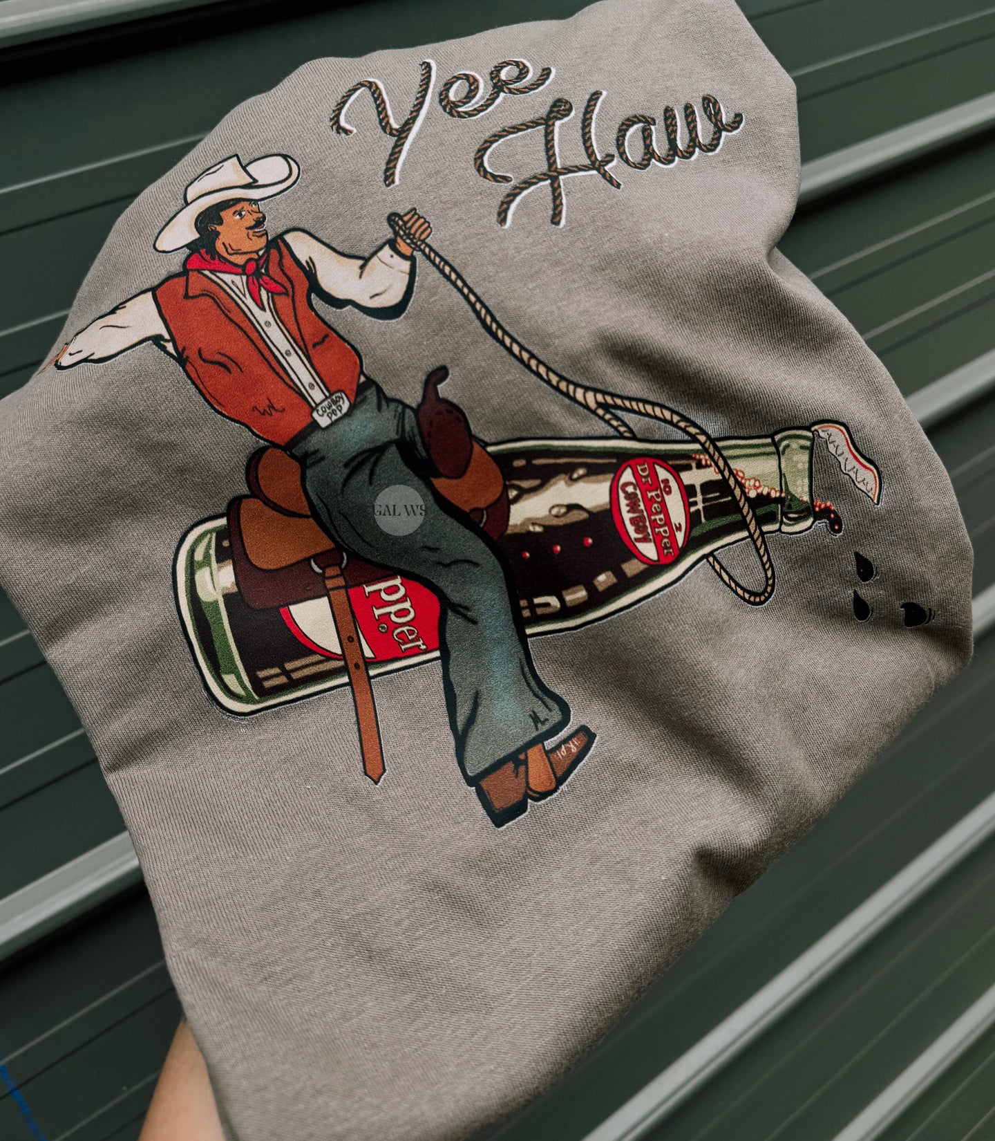 buckin cowboy pepper bottle tee or sweatshirt