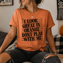 Load image into Gallery viewer, Look Great in Orange Graphic Tee
