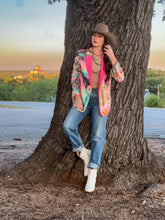 Load image into Gallery viewer, Baha Ranch Retro Pop Western Pop Cowgirl Blazer
