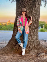 Load image into Gallery viewer, Baha Ranch Retro Pop Western Pop Cowgirl Blazer
