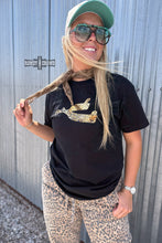Load image into Gallery viewer, DS Leopard Spur Tee- BLACK
