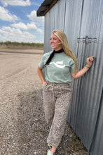 Load image into Gallery viewer, DS Metallic Spur Tee- DESERT GREEN

