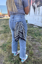Load image into Gallery viewer, DS SMALL Black Checkered Out Wild Rag/ Scarf
