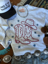 Load image into Gallery viewer, Star Spangled Boots Graphic Sweatshirt
