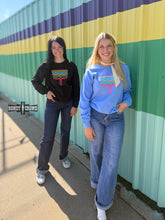 Load image into Gallery viewer, DS BLACK Neon Boot Stitch Sweater
