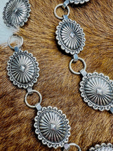 Load image into Gallery viewer, Silver Concho L/XL Belt
