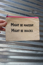 Load image into Gallery viewer, DS Might Be Snacks Cosmetic Bag
