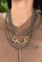 Load image into Gallery viewer, DS Gold Buckle Bit Necklace
