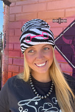 Load image into Gallery viewer, DS WHITE Zebra Bit Beanie
