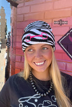 Load image into Gallery viewer, DS WHITE Zebra Bit Beanie
