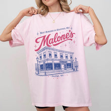 Load image into Gallery viewer, Malone's Burgers Graphic Tee | Hockey Romance Book Shirt
