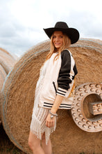 Load image into Gallery viewer, Cream and Black Jacket
