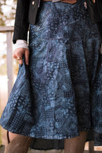 Load image into Gallery viewer, Denim Rose Skirt
