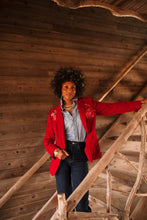 Load image into Gallery viewer, Red Velvet Jacket

