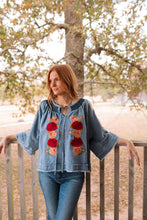 Load image into Gallery viewer, Denim and Rose Top
