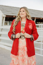 Load image into Gallery viewer, Red Velvet Jacket
