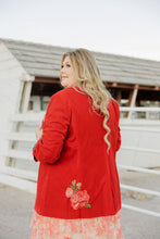 Load image into Gallery viewer, Red Velvet Jacket
