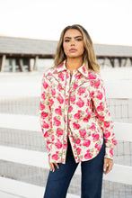 Load image into Gallery viewer, Wild Rose Button Up
