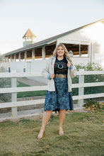 Load image into Gallery viewer, Denim Rose Skirt
