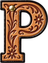 Load image into Gallery viewer, Monogrammed Initial Western Leather Look Saddle Longhorn Cowboy Cowgirl Kitchen Dish Towels Made in America
