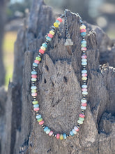 Load image into Gallery viewer, Sterling Silver Pastel Opal Beaded Choker Necklace
