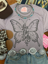 Load image into Gallery viewer, Love Like Dolly Butterfly Graphic Tee

